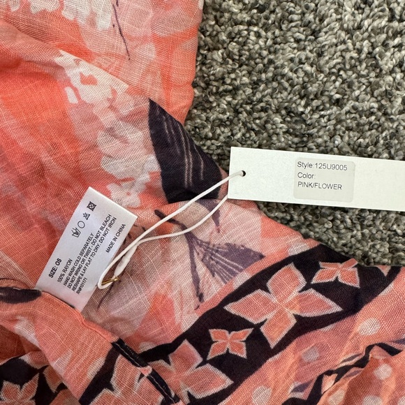 Pink & Navy Botanical Kimono - Picture 7 of 8